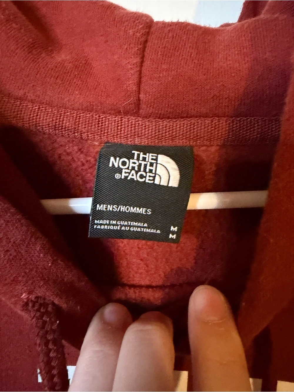 The North Face Men's Maroon Crewneck Logo Hoodie